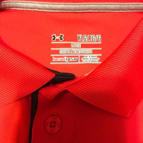 ORANGE UA POLO YLG NWOT👣👣 - Picture 2 of 2